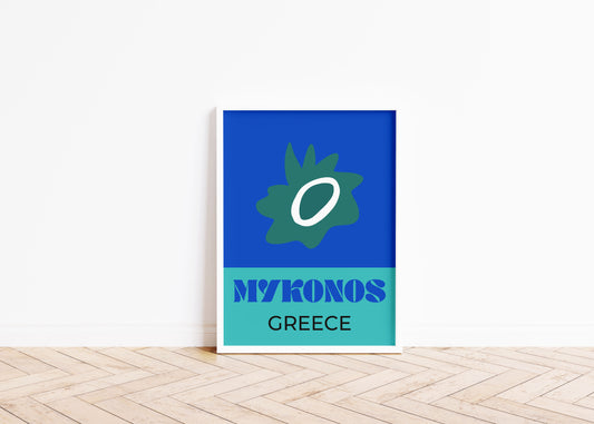 Mykonos Greece Travel Art Print