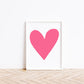 Forever Heart Art Print - Pink