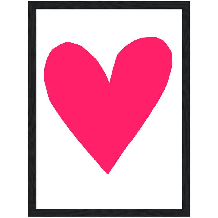 Forever Heart Art Print - Fuchsia