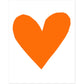 Forever Heart Art Print - Orange