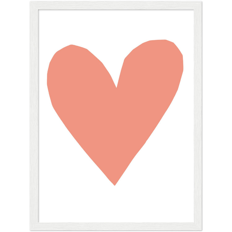 Forever Heart Art Print - Peach