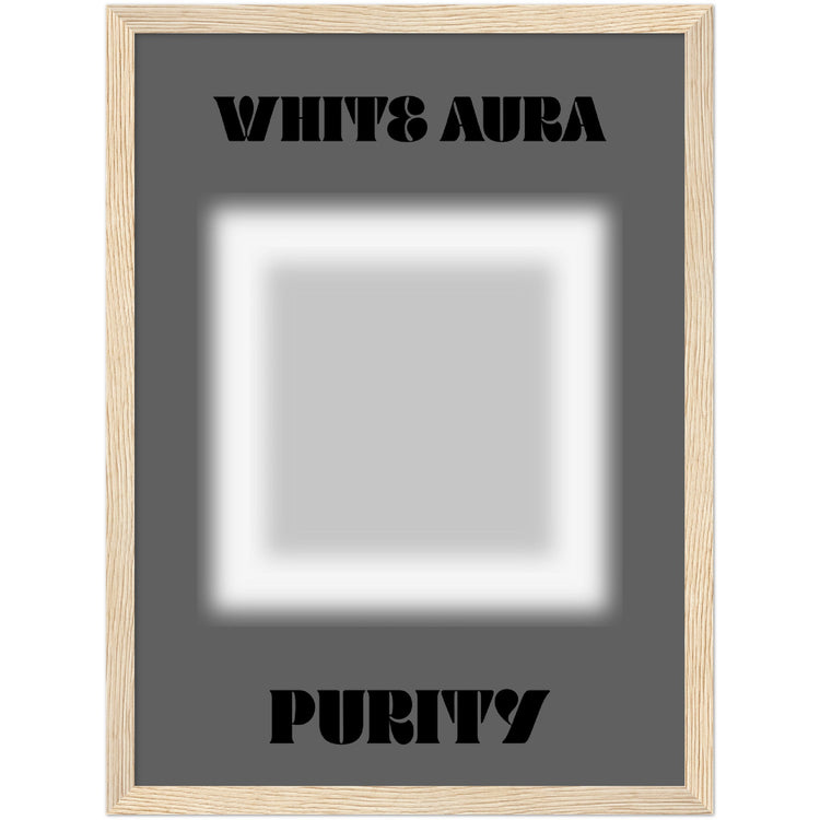 Aura White Purity Art Print