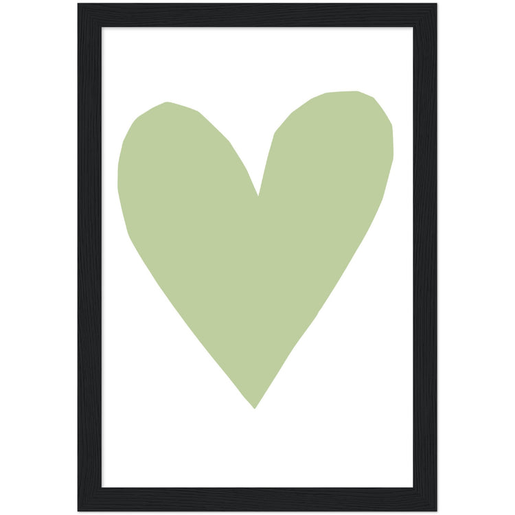 Forever Heart Art Print - Green