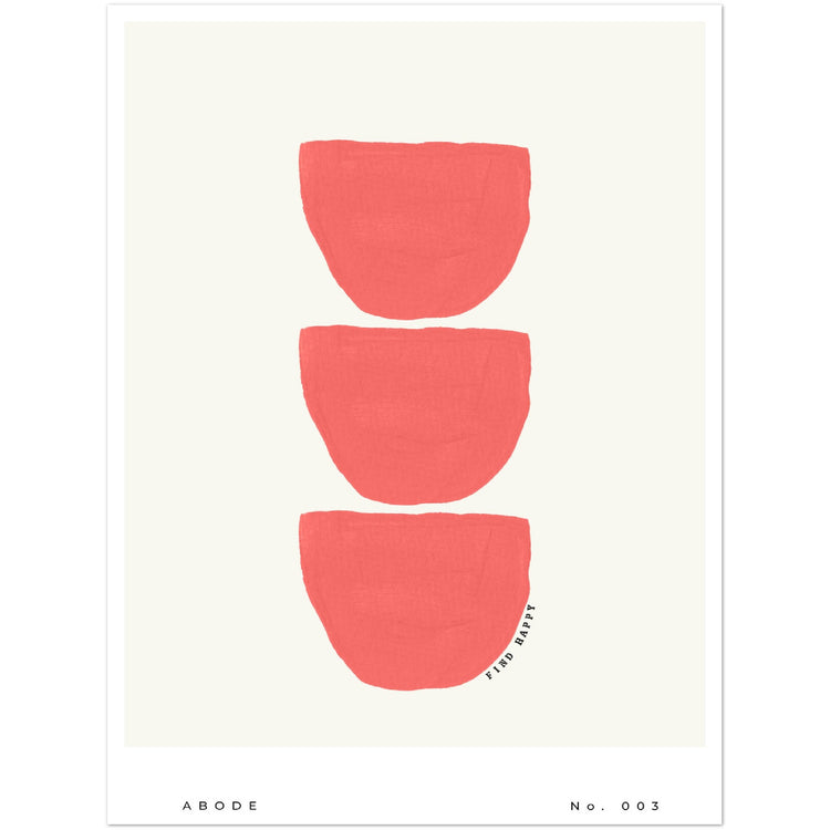 Abode No. 003 Abstract Art Print - Find Happy