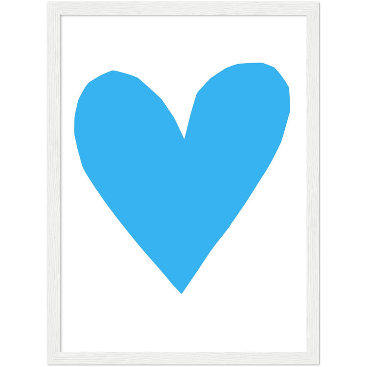 Forever Heart Art Print - Blue