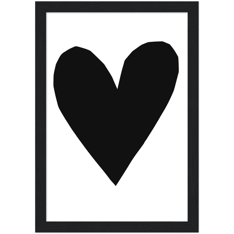 Forever Heart Art Print - Black