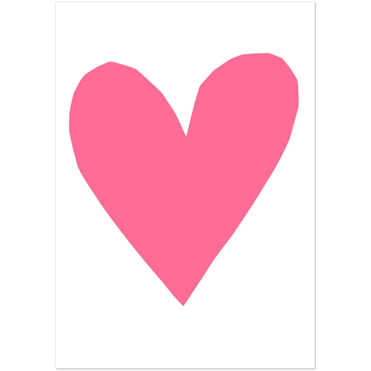 Forever Heart Art Print - Pink