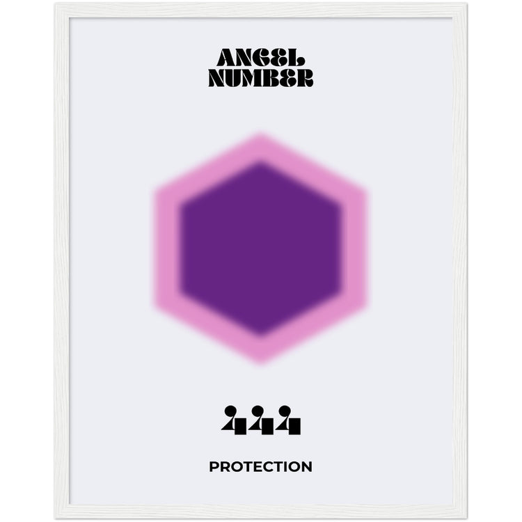 Angel Number 444 Aura Art Print - Protection