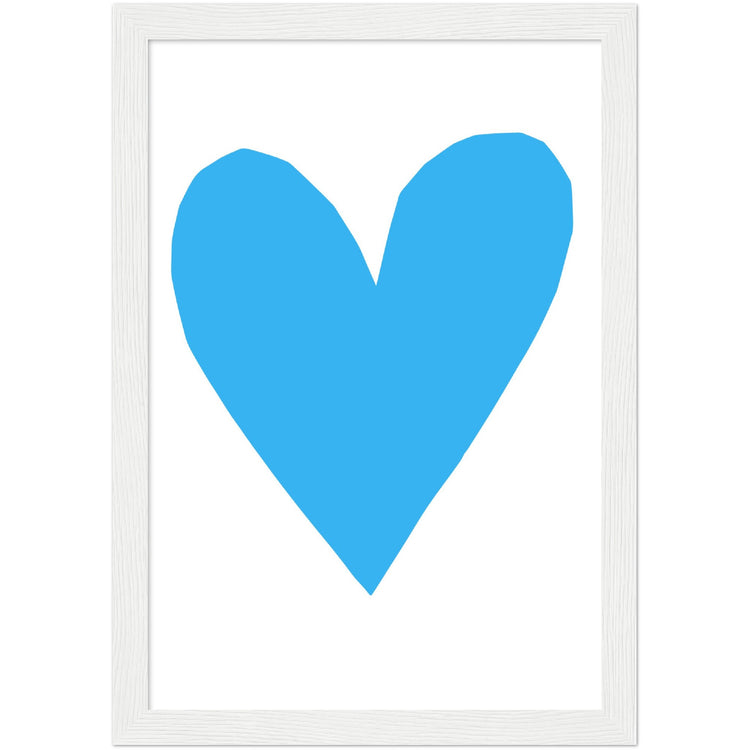 Forever Heart Art Print - Blue