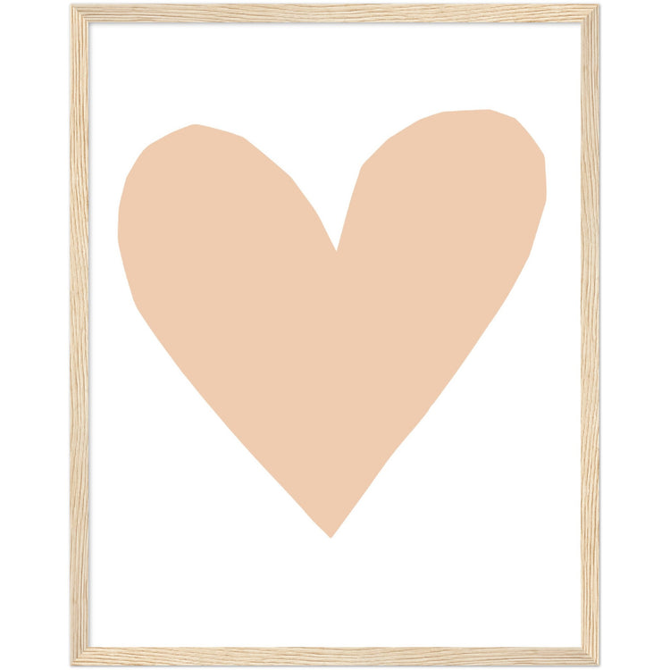 Forever Heart Art Print - Nude