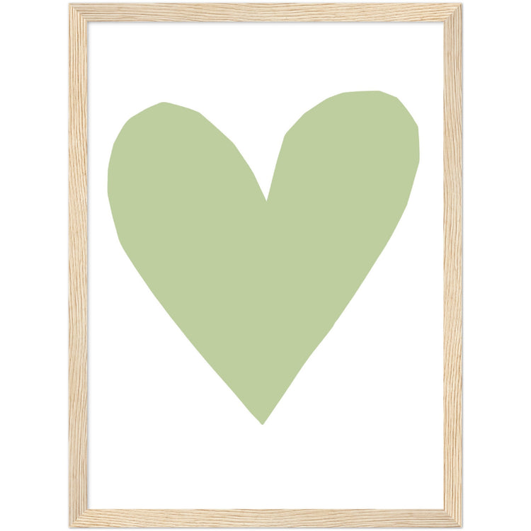 Forever Heart Art Print - Green