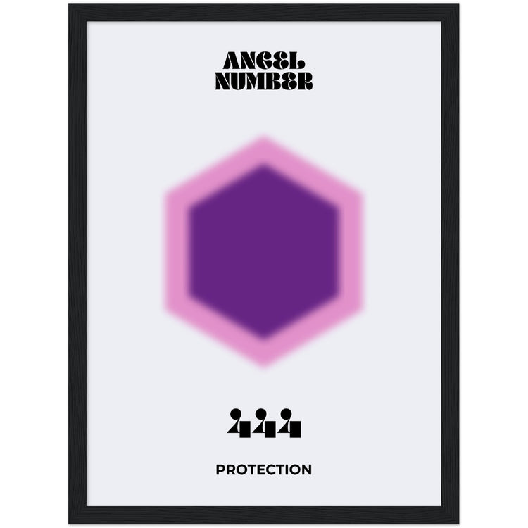 Angel Number 444 Aura Art Print - Protection