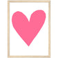 Forever Heart Art Print - Pink