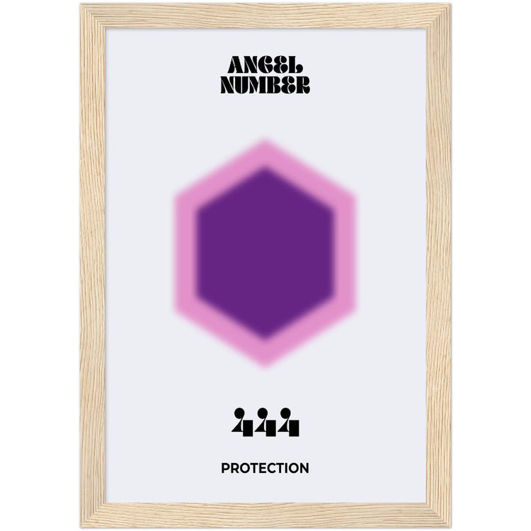 Angel Number 444 Aura Art Print - Protection