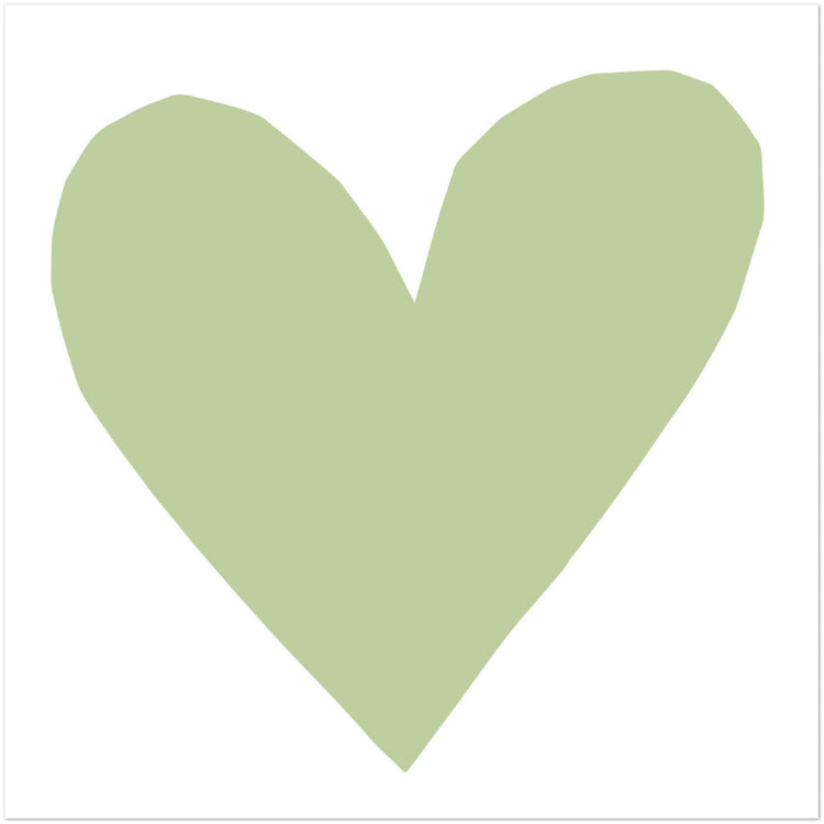 Forever Heart Art Print - Green