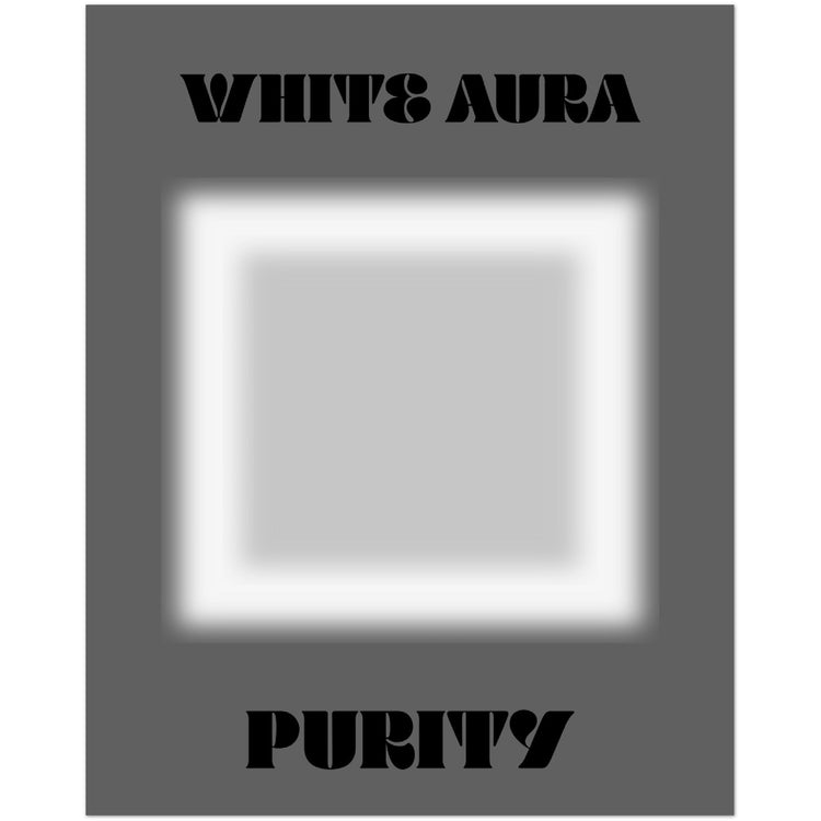 Aura White Purity Art Print