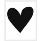 Forever Heart Art Print - Black