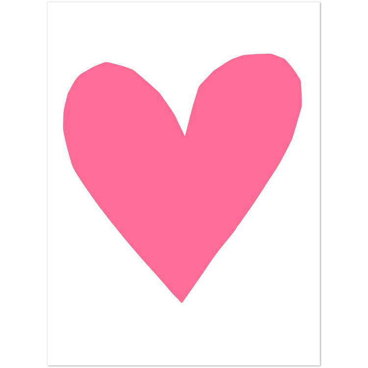 Forever Heart Art Print - Pink