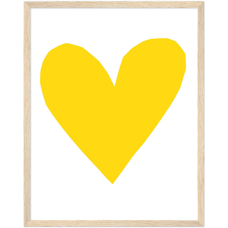 Forever Heart Art Print - Yellow