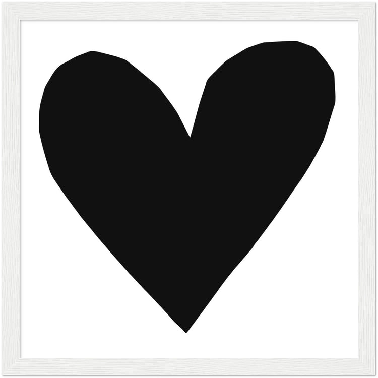 Forever Heart Art Print - Black