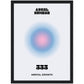 Angel Number 333 Aura Art Print - Mental Growth