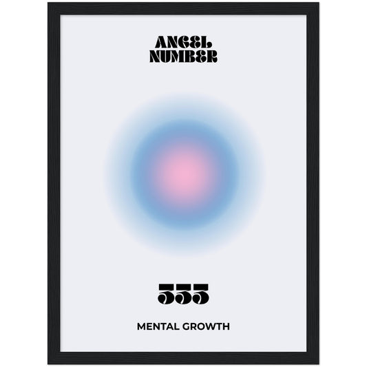 Angel Number 333 Aura Art Print - Mental Growth