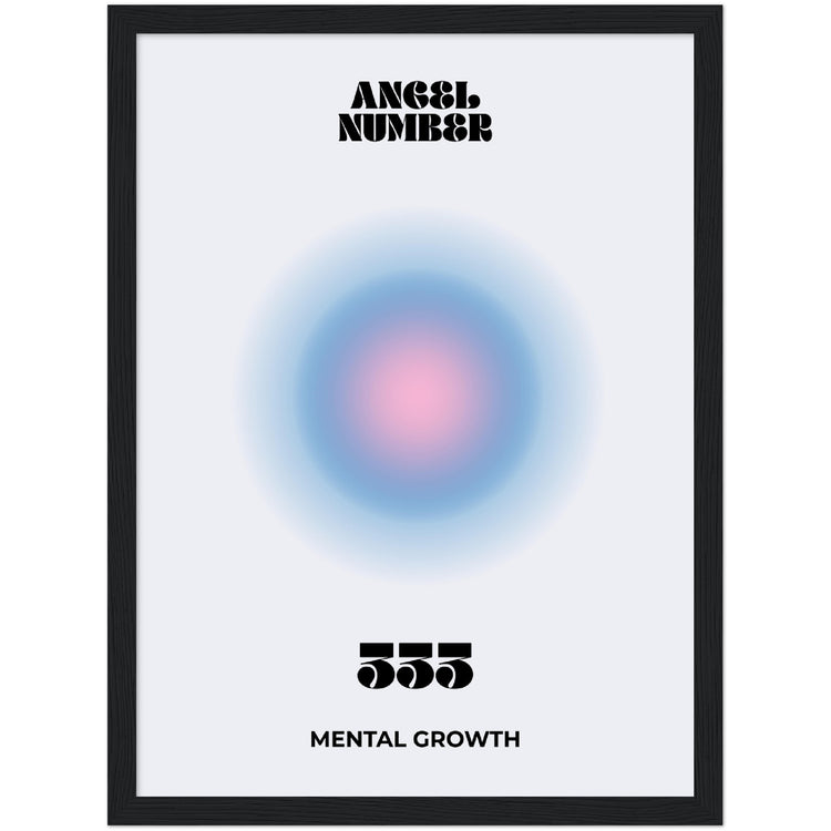 Angel Number 333 Aura Art Print - Mental Growth