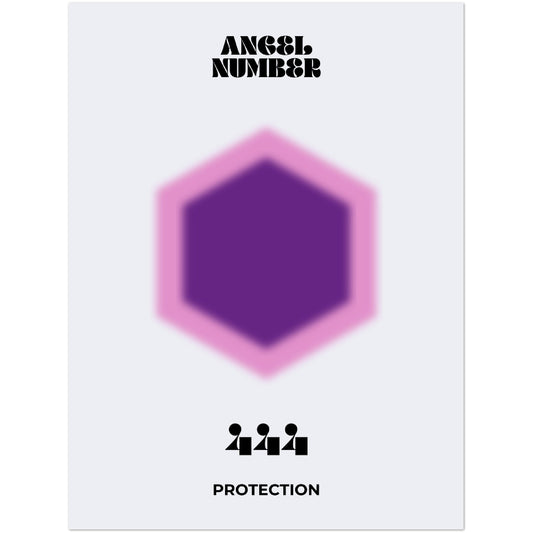 Angel Number 444 Aura Art Print - Protection