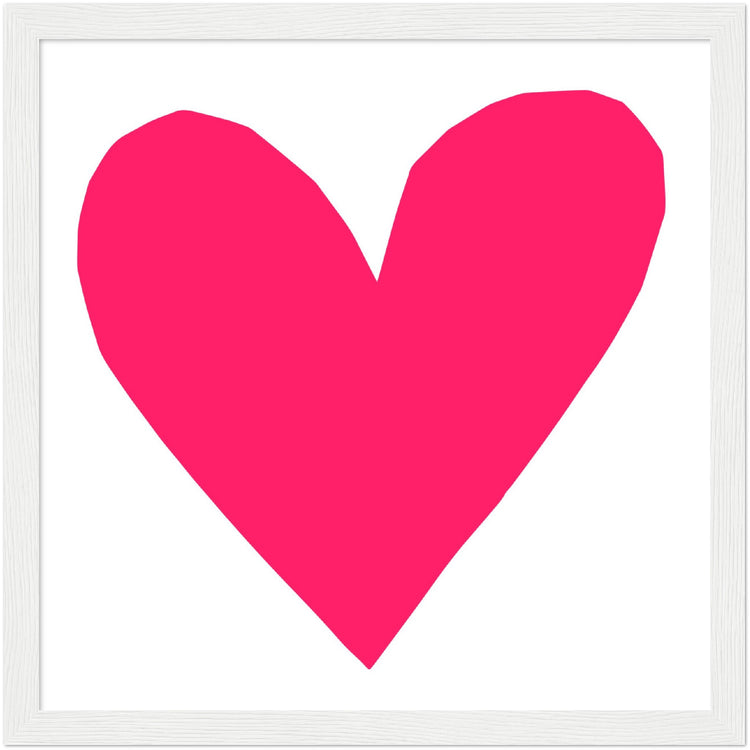 Forever Heart Art Print - Fuchsia