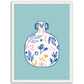 Contemporary Floral Vase Art Print