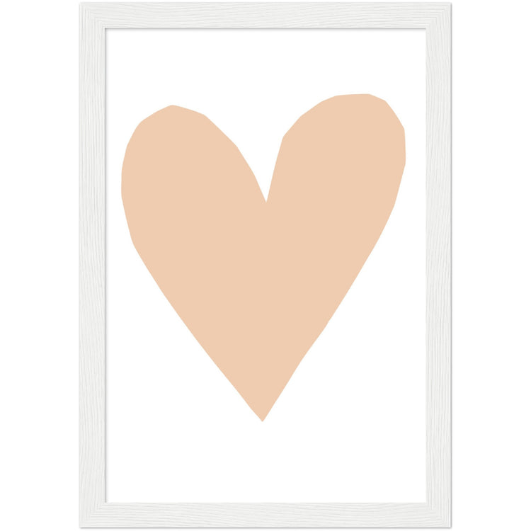 Forever Heart Art Print - Nude