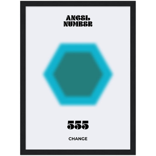 Angel Number 555 Aura Art Print - Chance