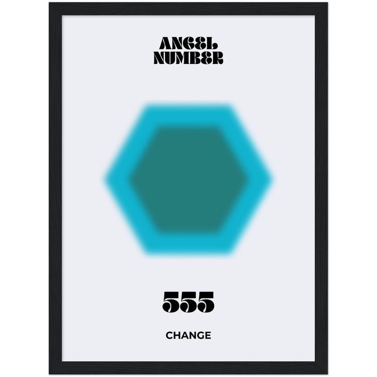 Angel Number 555 Aura Art Print - Chance