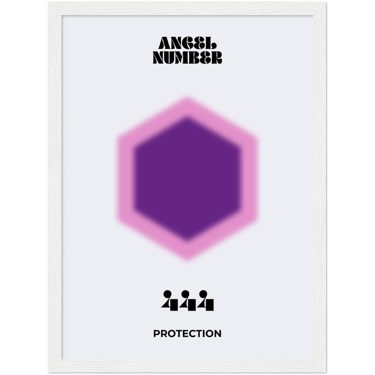 Angel Number 444 Aura Art Print - Protection