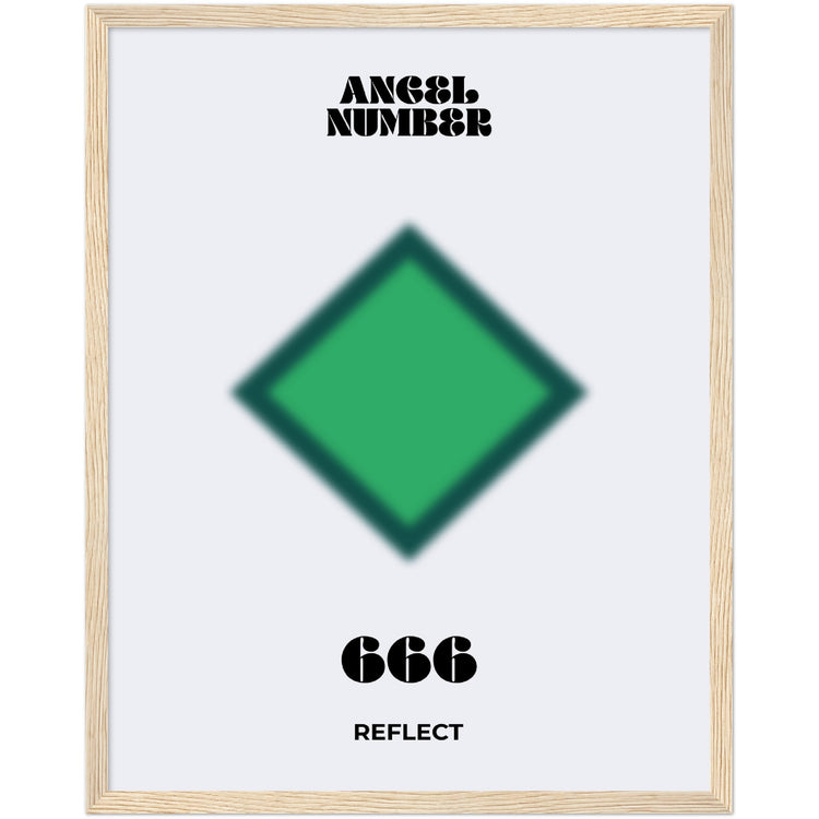 Angel Number 666 Aura Art Print - Reflect