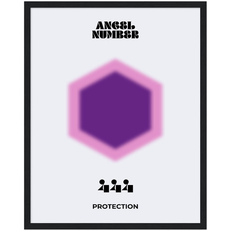 Angel Number 444 Aura Art Print - Protection