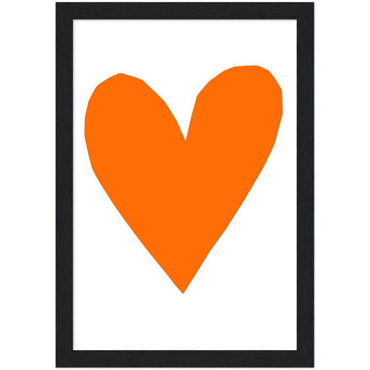 Forever Heart Art Print - Orange