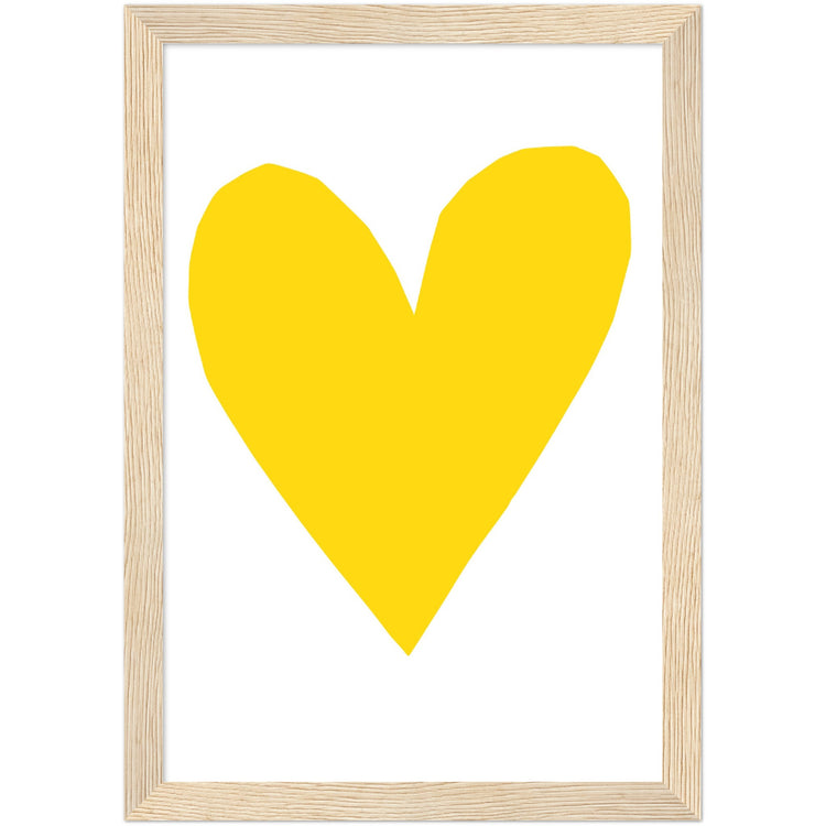 Forever Heart Art Print - Yellow