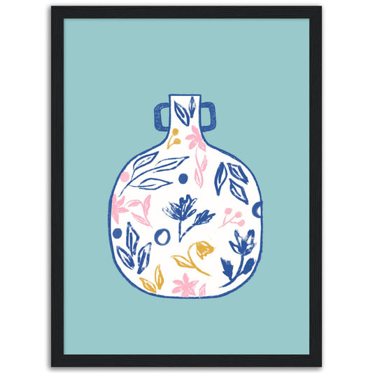 Floral Vase Art Print | Vase Art Print | Milkshakeliving