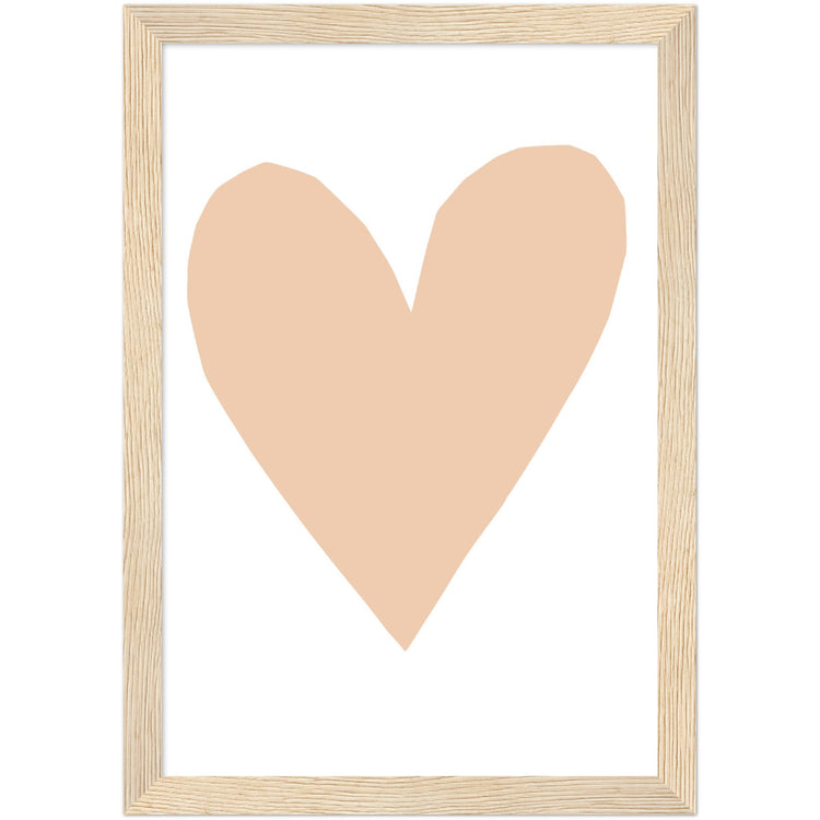 Forever Heart Art Print - Nude