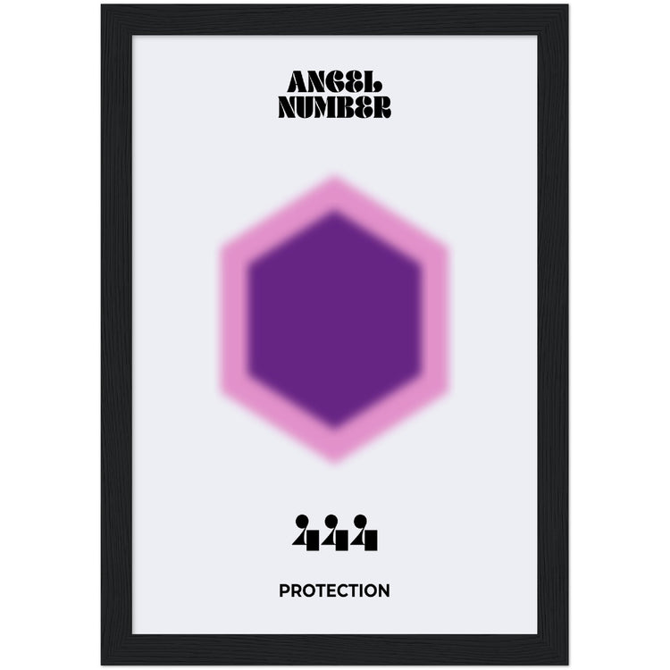 Angel Number 444 Aura Art Print - Protection