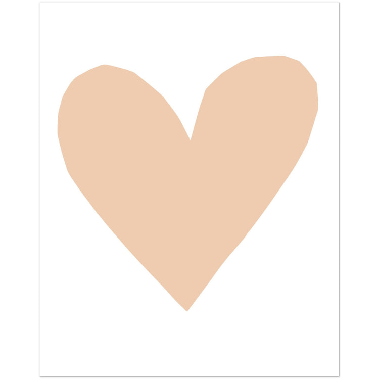 Forever Heart Art Print - Nude