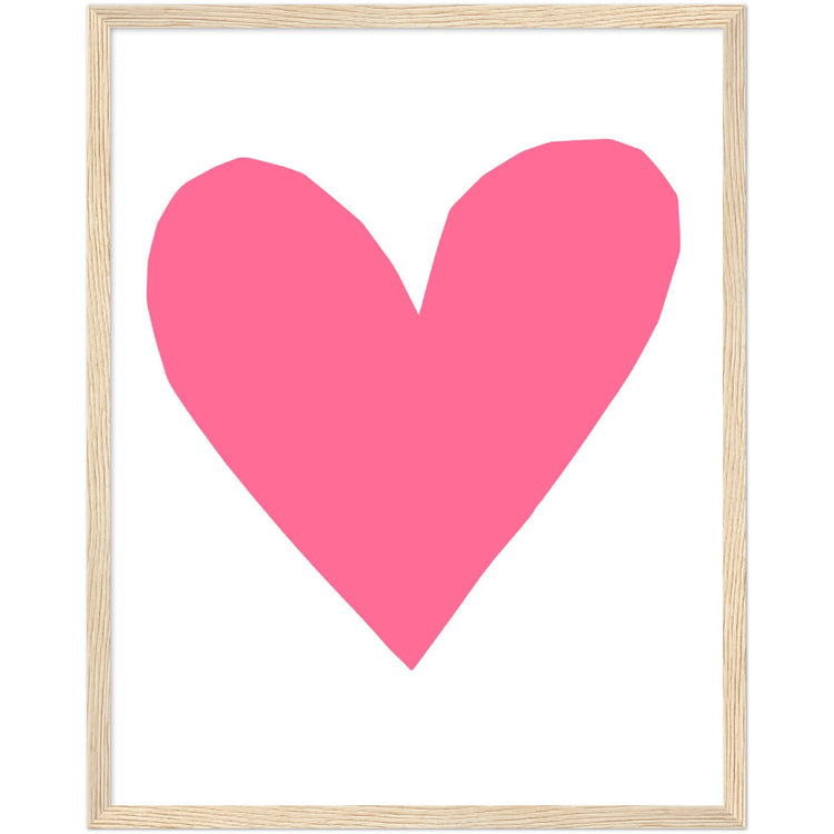 Forever Heart Art Print - Pink