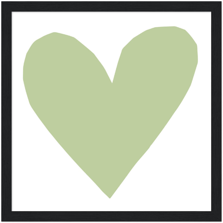 Forever Heart Art Print - Green