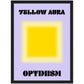 Aura Yellow Optimism Art Print | Milkshakeliving