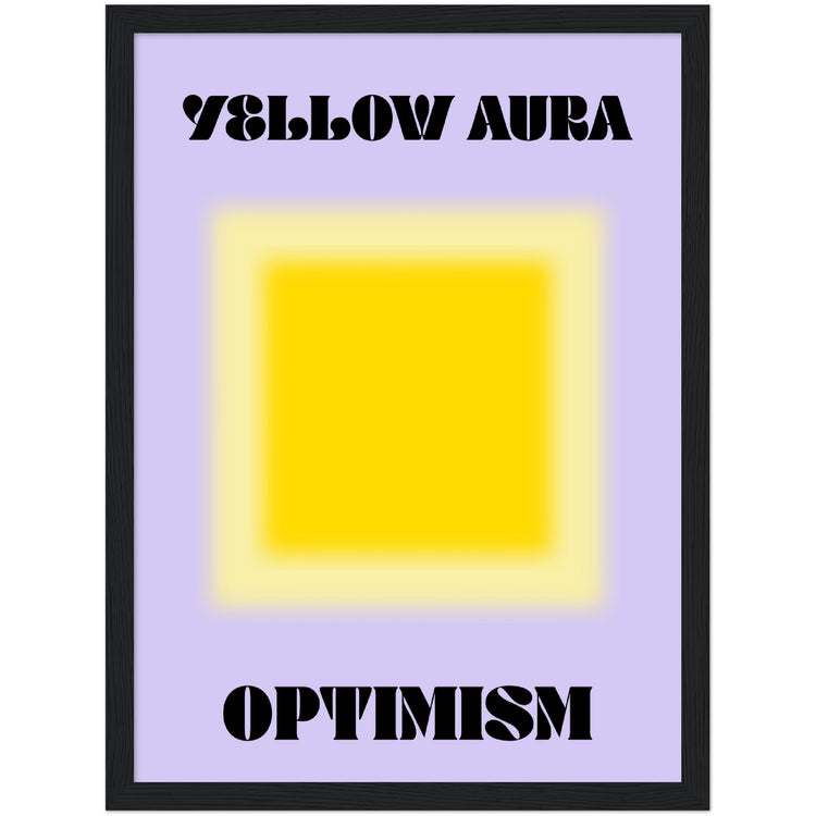 Aura Yellow Optimism Art Print | Milkshakeliving