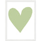 Forever Heart Art Print - Green