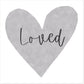 Forever Heart Art Print - Loved Grey