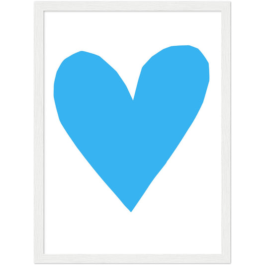 Forever Heart Art Print - Blue