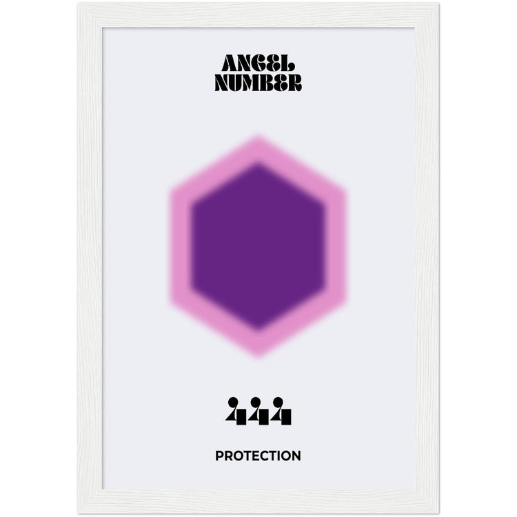 Angel Number 444 Aura Art Print - Protection